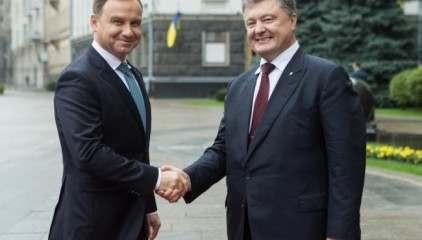 Treffen von Poroschenko und Duda in Charkiw